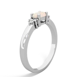 Opal Simply Elegant East-West 14K White Gold ring R2480
