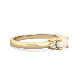 Opal Simply Elegant East-West 14K Yellow Gold ring R2480