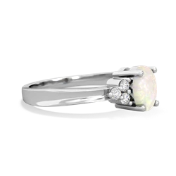 Opal Simply Elegant 14K White Gold ring R2113