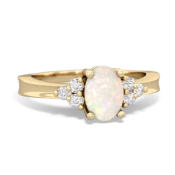 Opal Simply Elegant 14K Yellow Gold ring R2113