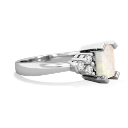 Opal Timeless Classic 14K White Gold ring R2591