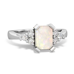 Opal Timeless Classic 14K White Gold ring R2591
