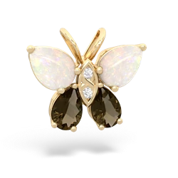 Opal Butterfly 14K Yellow Gold pendant P2215