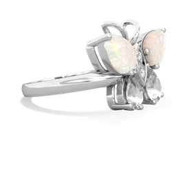 Opal Butterfly 14K White Gold ring R2215