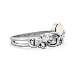 Opal Crown Keepsake 14K White Gold ring R5740