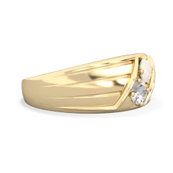 Opal Men's Streamline 14K Yellow Gold ring R0460