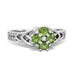 matching engagment rings - Celtic Knot Cluster Engagement