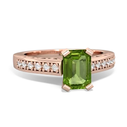 matching engagment rings - Art Deco Engagement 7x5mm Emerald-cut
