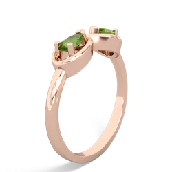 Peridot Infinity 14K Rose Gold ring R5050