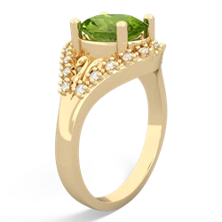 Peridot Antique Style Cocktail 14K Yellow Gold ring R2564