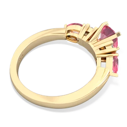 Alexandrite 6Mm Round Eternal Embrace Engagement 14K Yellow Gold ring R2005