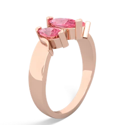 Garnet Three Peeks 14K Rose Gold ring R2433