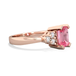 Lab Pink Sapphire Timeless Classic 14K Rose Gold ring R2591
