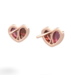 Ruby 'Our Heart' 14K Rose Gold earrings E5072