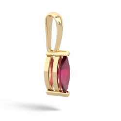 Ruby 8X4 Marquise 14K Yellow Gold pendant P1701