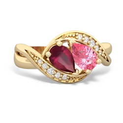Ruby Summer Winds 14K Yellow Gold ring R5342