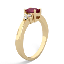 Ruby Simply Elegant 14K Yellow Gold ring R2113