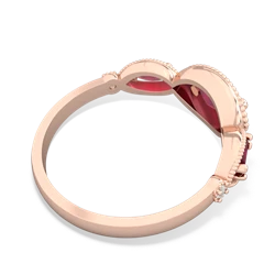 Amethyst Milgrain Marquise 14K Rose Gold ring R5700