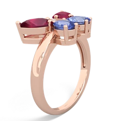 Ruby Butterfly 14K Rose Gold ring R2215