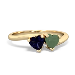 Sapphire Sweethearts 14K Yellow Gold ring R5260