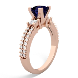 Sapphire Classic 5Mm Square Engagement 14K Rose Gold ring R26435SQ