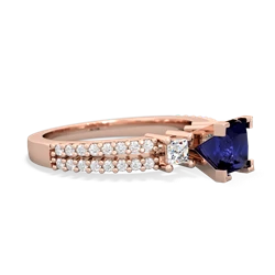 Sapphire Classic 5Mm Square Engagement 14K Rose Gold ring R26435SQ