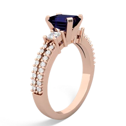 Sapphire Classic 7X5mm Emerald-Cut Engagement 14K Rose Gold ring R26437EM