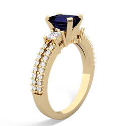 Sapphire Classic 7X5mm Emerald-Cut Engagement 14K Yellow Gold ring R26437EM