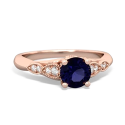 Sapphire Antique Elegance 14K Rose Gold ring R3100