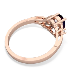 Sapphire Swirls 14K Rose Gold ring R2347