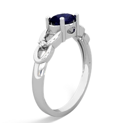 Sapphire Links 14K White Gold ring R4032