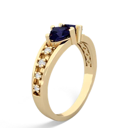 Sapphire Heart To Heart 14K Yellow Gold ring R3342
