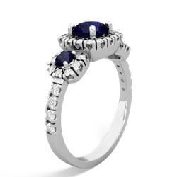 Alexandrite Regal Halo 14K White Gold ring R5350