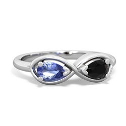 Tanzanite Infinity 14K White Gold ring R5050