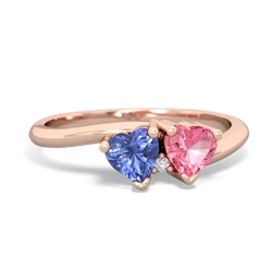 Tanzanite Sweethearts 14K Rose Gold ring R5260