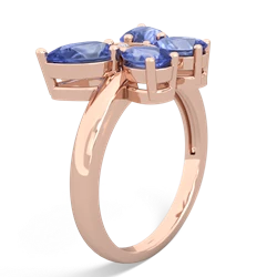 Tanzanite Butterfly 14K Rose Gold ring R2215