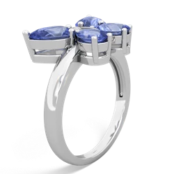 Tanzanite Butterfly 14K White Gold ring R2215