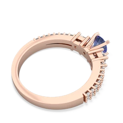 Tanzanite Classic 5Mm Round Engagement 14K Rose Gold ring R26435RD