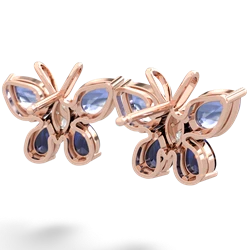 Tanzanite Butterfly 14K Rose Gold earrings E2215
