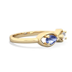 Tanzanite Infinity 14K Yellow Gold ring R5050