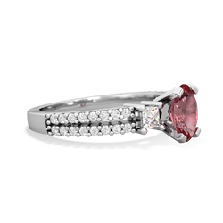 Pink Tourmaline Classic 7X5mm Oval Engagement 14K White Gold ring R26437VL