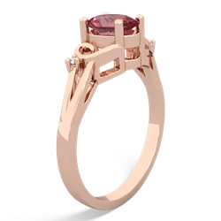 Pink Tourmaline Swirls 14K Rose Gold ring R2347