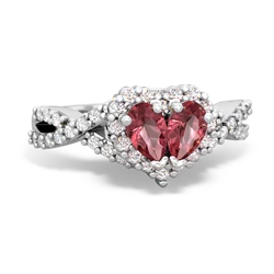 matching engagment rings - Diamond Twist 'One Heart'