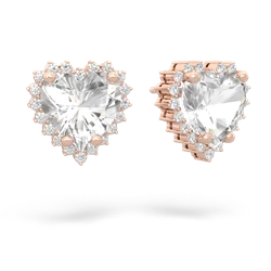 matching earrings - Sparkling Halo Heart