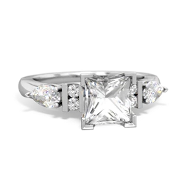 matching engagment rings - 6mm Princess Diamond Engagement