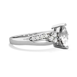 White Topaz Royal Marquise 14K White Gold ring R2343