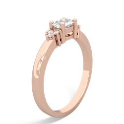 White Topaz Simply Elegant East-West 14K Rose Gold ring R2480