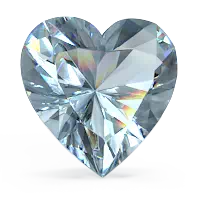 Heart Aquamarine