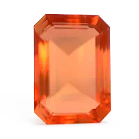 Emerald-Cut Fire Opal