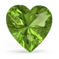 Heart Peridot